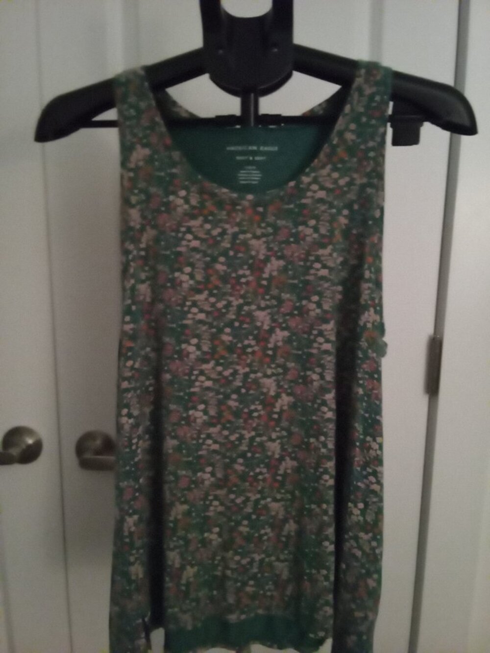 American Eagle colorful floral sleeveless tank